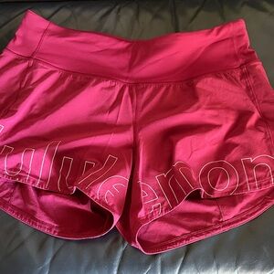 lululemon athletica Women's Vibrant Pink Athletic Shorts